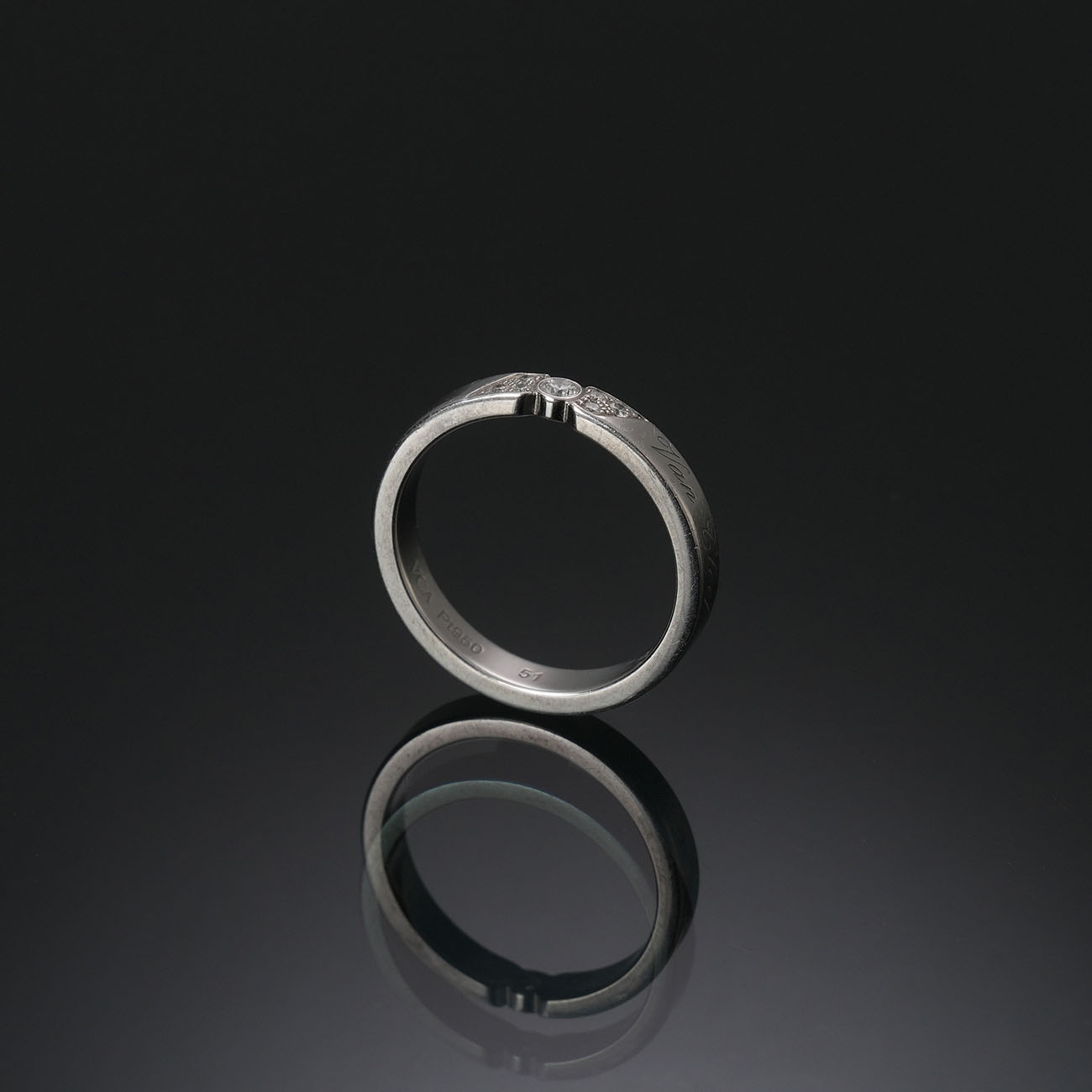 VAN CLEEF & ARPELS(USED)반클리프 뚜쥬르 시그니처 에또왈 웨딩밴드 3mm #51